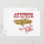 1970 Pontiac GTO 455 "JUDGE" Postkarte (Vorne/Hinten)