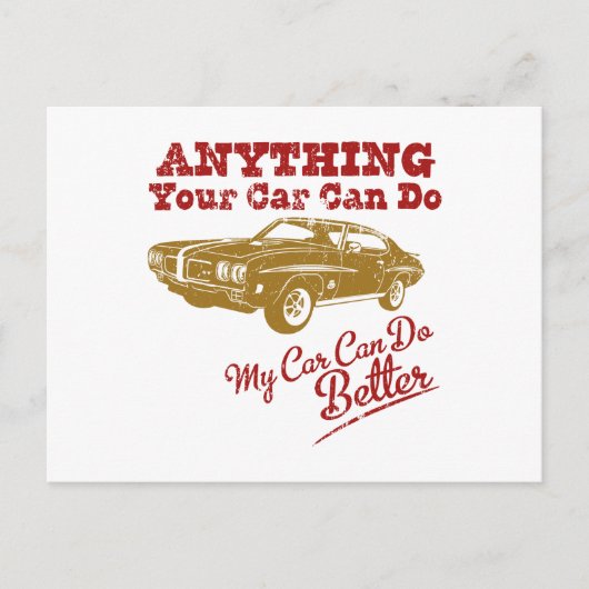 1970 Pontiac GTO 455 "JUDGE" Postkarte (Vorderseite)