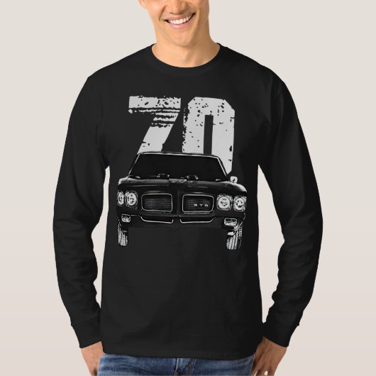 1970 Pontiac GTO Front Grill View with Year Classi T-Shirt (Vorderseite)