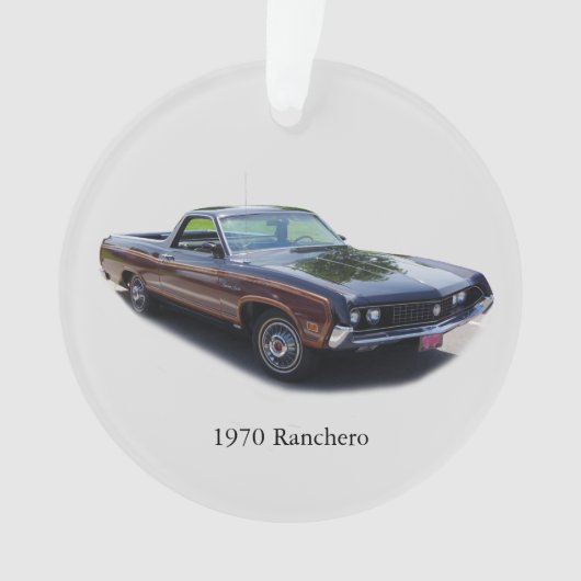 1970 Ranchero-Acrylschmuck Ornament (Vorderseite)