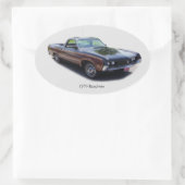1970 Ranchero-Aufkleber Ovaler Aufkleber (Tasche)
