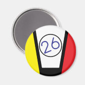 1970 RENNMAGNET MAGNET (Vorderseite/Rückseite)