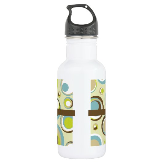 1970 Retro Circle Muster 32.oz. Trinkflasche (Rückseite)