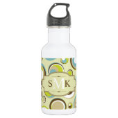 1970 Retro Circle Muster 32.oz. Trinkflasche (Vorderseite)