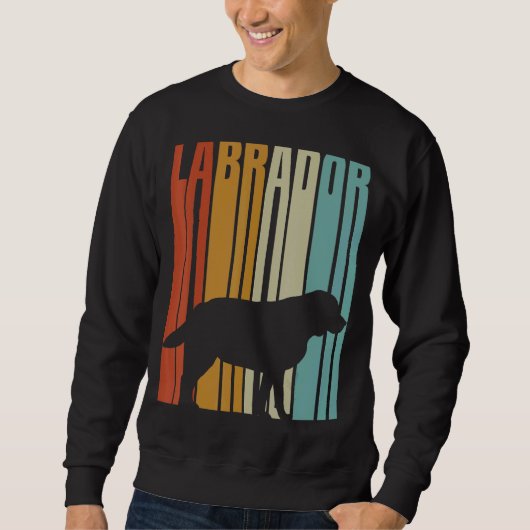 1970 Retro Style Labrador Sweatshirt (Vorderseite)