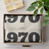 1970 Retro Vintage Poster Geburtstag oder Wiederse Seidenpapier (Geschenk)