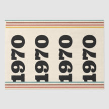 1970 Retro Vintage Poster Geburtstag oder Wiederse