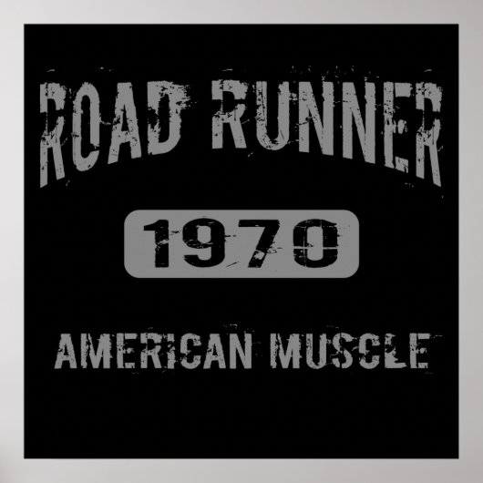 1970 Road Runner American Muscle Poster (Vorne)