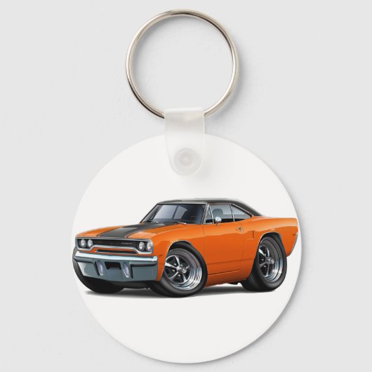 1970 Roadrunner Orange-Black Top Schlüsselanhänger (Vorderseite)