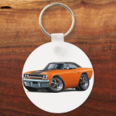 1970 Roadrunner Orange-Black Top Schlüsselanhänger (Vorderseite)