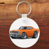 1970 Roadrunner Orange Car Schlüsselanhänger (Vorderseite)