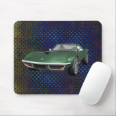 1970 Sportwagen Corvette: Grüne Ferse: Mousepad (Mit Mouse)