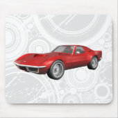 1970 Sportwagen Corvette: Roter Fertig: Mousepad (Vorne)