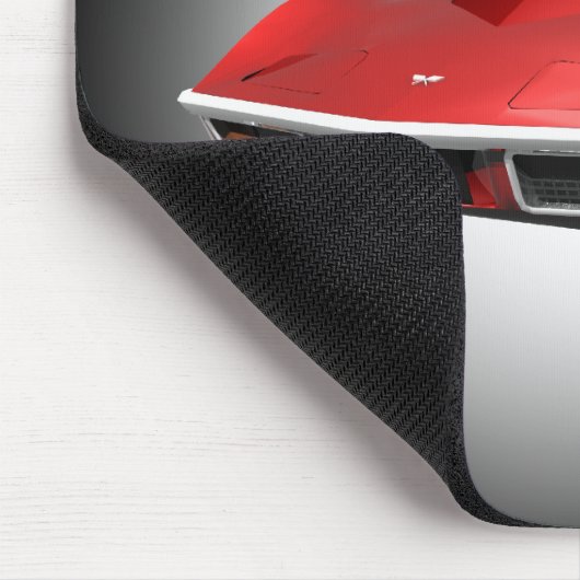 1970 Sportwagen Corvette: Roter Fertig: Mousepad (Ecke)