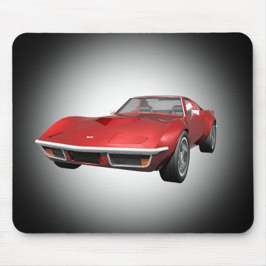 1970 Sportwagen Corvette: Roter Fertig: Mousepad (Vorne)