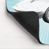 1970 Sportwagen Corvette: Weißes Finish: Mousepad (Ecke)