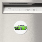 1970 Super Bee Limon-Black Top C-Stripe Magnet (In Situ (Geschirrspüler))