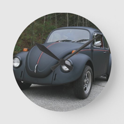 1970 Vintage Luft gekocht Runde Wanduhr (Vorderseite)