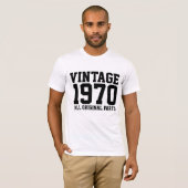 1970 VINTAGER GEBURTSTAG-T - Shirt (Vorne ganz)