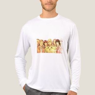1970er Gruppe von Männern auf einem langärmeligen  Tri-Blend Shirt