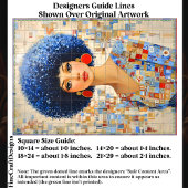 1970er Jahre Inspiriert Afro Hairstyle Woman EC6L  Seidenpapier