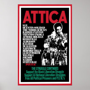 1970er Jahre Poster -Black Panther- Attica Art Wan