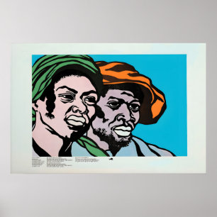 1970er Jahre Poster -Black Panther- Dekolonisation