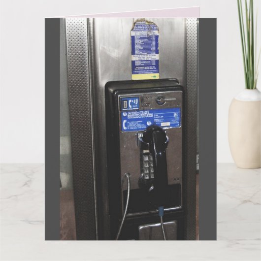 1970er-Jungs-TELEFON BEIDE GEBURTSTAGSKARTE Karte (Vorderseite)