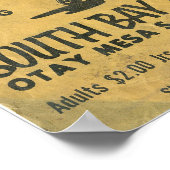 1970er Motorrad South Bay Speedway Race Poster (Ecke)