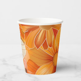 1970er Retro Gartenparty Pappbecher