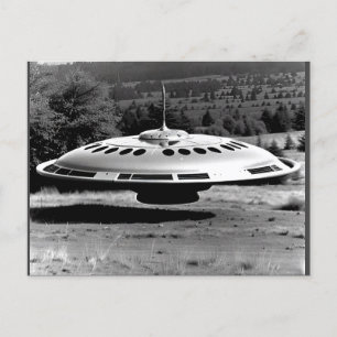 1970er Retro Vintage UFO Australisches Outback-Far Postkarte