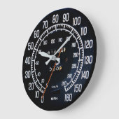 1970s Classic Sports Car Speedometer Große Wanduhr (Winkel)