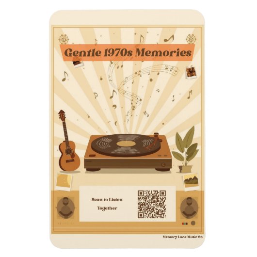 1970s Memory Care Music Playlist Magnet Dementia (Vertikal)