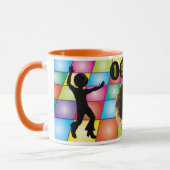 1970's Photo Disco Ball Funky Birthday Tasse (Links)