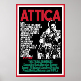 1970s  Poster -Black Panther- Attica Art Wall