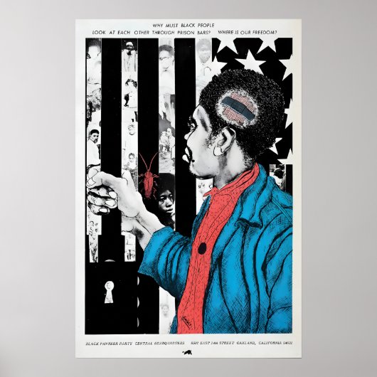 1970s Poster Black Panther - Where is our (Vorne)