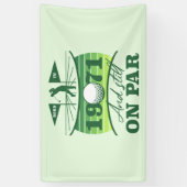 1971 50. Geburtstag Golf Lover Banner (Vertikal)