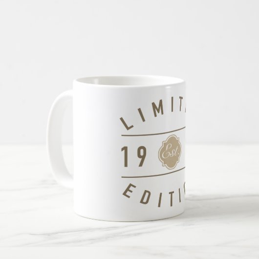 1971 50. Geburtstag Limited Edition Kaffeetasse (Vorderseite Links)
