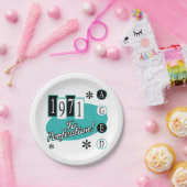 1971 50. Geburtstag Mitte Jahrhundert Moderne Pappteller (Party)