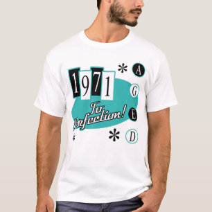 1971 50. Geburtstag Mitte Jahrhundert Moderne T-Shirt