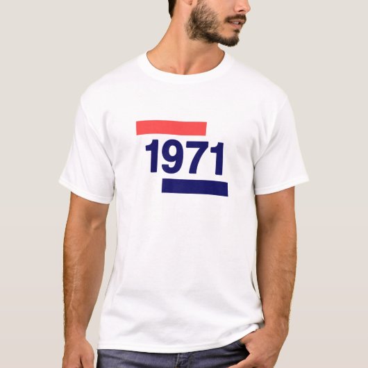 1971, 50. Geburtstag T-Shirt (Vorderseite)