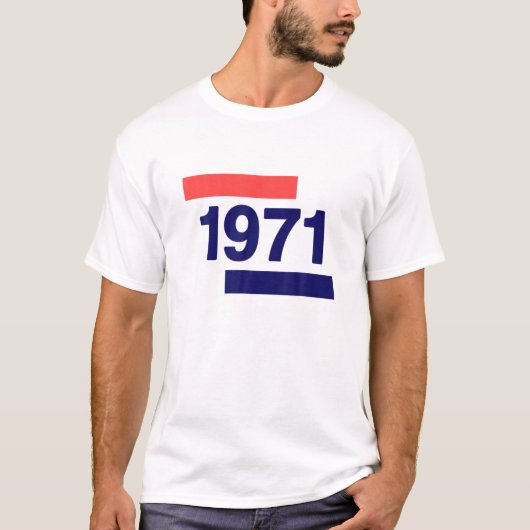 1971, 50. Geburtstag T-Shirt (Vorderseite)