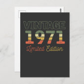 1971 50 Jahre alt 50. Postkarte (Vorne/Hinten)