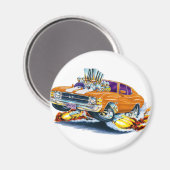 1971-72 Chevelle Orange-White Car Magnet (Vorderseite/Rückseite)