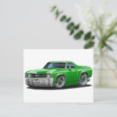 1971-72 El Camino Green Truck Postkarte (Stehend Vorderseite)