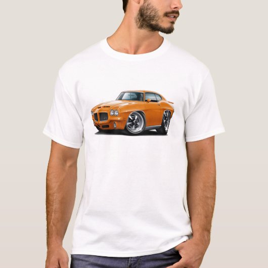 1971-72 GTO Orangen-Auto T-Shirt (Vorderseite)