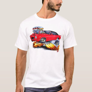 1971-72 GTO Rot-Schwarzes Auto T-Shirt