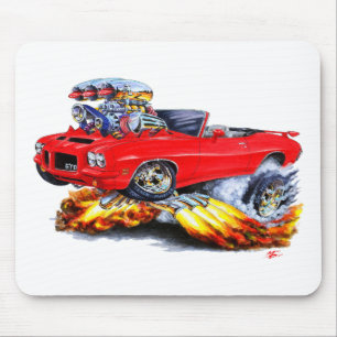 1971-72 GTO rotes Kabriolett Mousepad