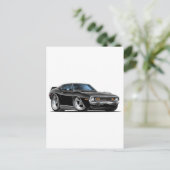 1971-72 Javelin Black Car Postkarte (Stehend Vorderseite)
