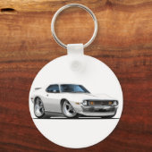 1971-72 Javelin White Car Schlüsselanhänger (Vorderseite)